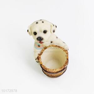 Practical Polyresin Dog Flower Pot