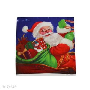 High Quality Christmas Digital Printing Santa Claus Hold Pillow Case