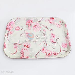 China Factory Rectangle Shaped ABS Salver Food Serving Plate