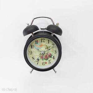 Vintage black printed desktop ornament clock