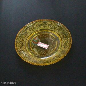 Fashion Design Color 6 Cun Glass Flat Dish