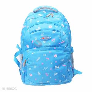 Delicate design printed terylene backpack for women