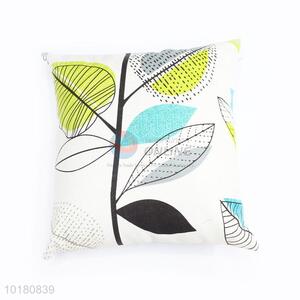 Single Face Leaves Pattern Pillow