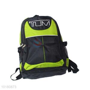 Cool cheap black&green schoolbag