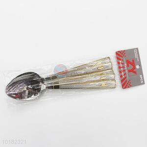 6 Pieces/ Bag Factory Directly Stainless Steel Single Handle Spoons