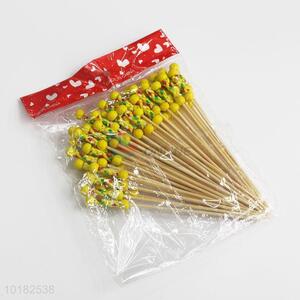 Decorative Eco-Friendly Bamboo Fruit Pick for Party