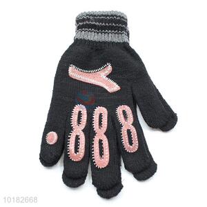 Popular black dacron cheap gloves