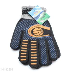 Basketball pattern dacron golves for men