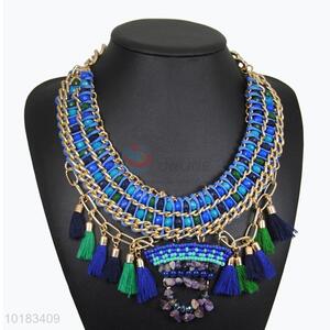 2017 Hot Folk Style Creative Necklace with Tassels Pendant