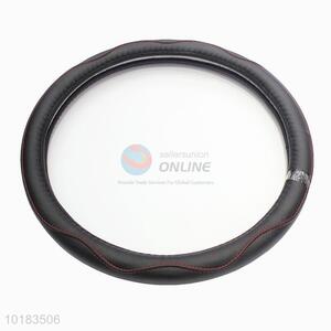 Black Artificial Leather Universal Car Steering Wheel Cover