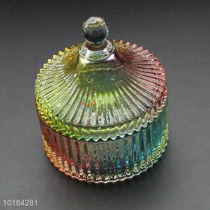 Promotional Gift Glass Candy Pot Glass Candy Jar with Lid