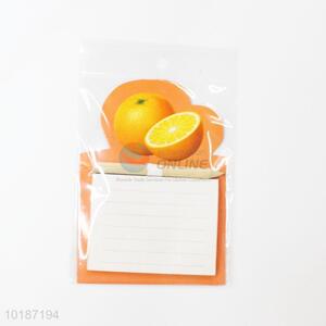 Low price orange design fridge magnet notepad