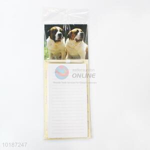 Promotional Dog Animal Printed Fridge Magnet Notepad