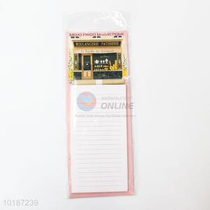 Magnet shopping list note pad with pen