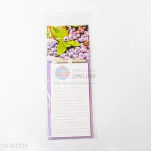 Blueberry printing memo pad with magnet