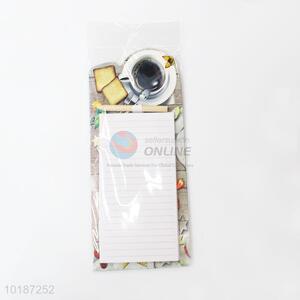 High quality coffee shop magnetic memo pad with pen