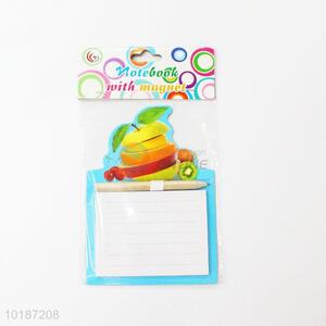 Hot sale fruit fridge magnet notepad