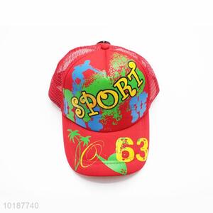 Factory Hot Sell Red Mesh Cap/Leisure Cap for Sale