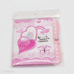 High Quality Heart Deign Creative Password Notebook