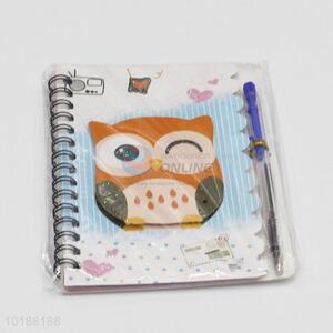 High Quality Owl Pattern Notebook with Pen