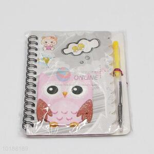 Lovely Owl Eco-friendly Notebook with Pen Office Supply