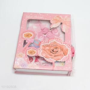 New Design Cardboard Cover Notebook with Lock for Dairy