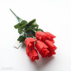 Wholesale red rose artificial flower