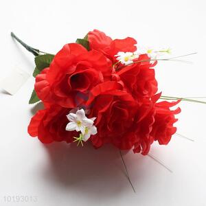 Decorative red rose artificial flower