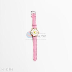 PU strap watch with flower print