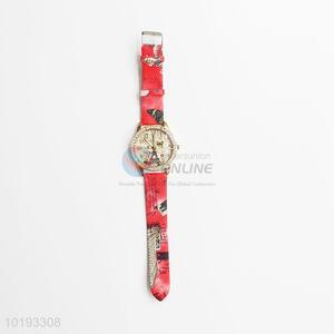 Fashion Red Women Watch Popular Quartz Watch