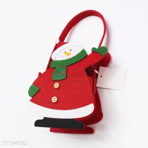 Best Selling Snowman Shape Christmas Decorative Felt Bags for Kids