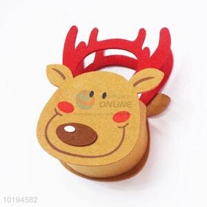 Wholesale Deer Shaped Hand Bag Christmas Felt Gift Bag for Children