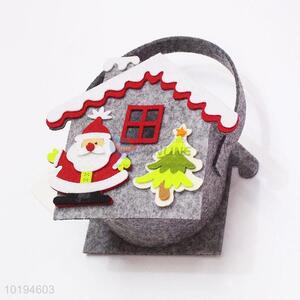 High Quality House Shape Felt Hand Bag Cute Christmas Kid Bag