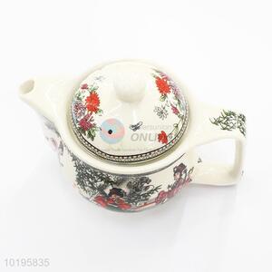 Retro Printed Porcelain Tea Ceramic Teapot,Christmas Gift