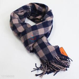Wholesale grid pattern  acrylic scarf