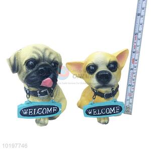 China Factory Dogs Shaped Polyresin Crafts for Decoration