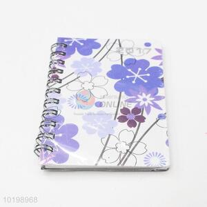 Flower Pattern Spiral Paper Notebook