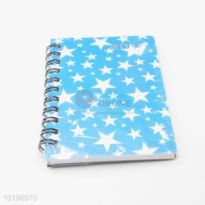 Stars Pattern Spiral Paper Notebook