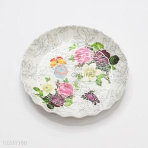 Cute Flower Pattern Safety Melamine Baby Fedding Dinner