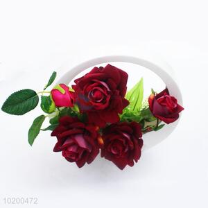 Beatiful Red Rose Artificial Flower for Decoration