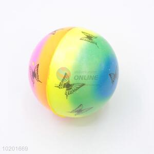 New butterfly printed pu toy ball mini baseball ball