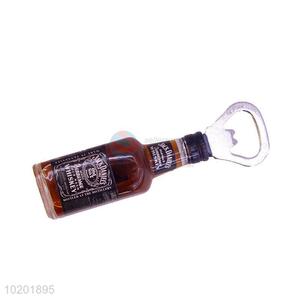 Low price best winebottle shape fridge magnet