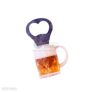 Newly style cool beer cup shape fridge magnet