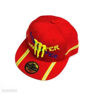 Custom Red Baseball Cap With Embroidery Logo