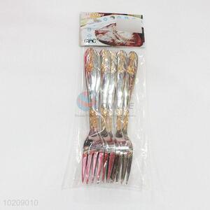 6 Pieces/Set New Arrival Wholesale Utensil Dinner Fork Cutlery Spare Tea Flatware