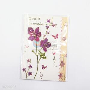 Cheap high quality flowers mother's day greeting card