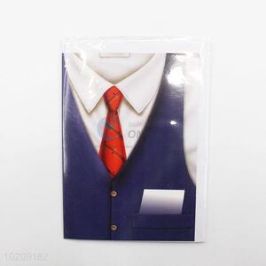 Hot-selling new style fashion suit shape greeting card