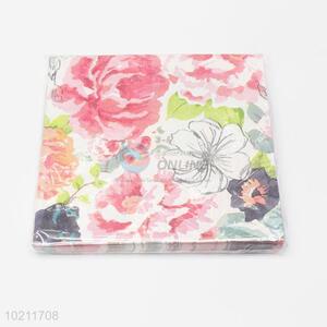 New design flower napkin tissue/napkin paper