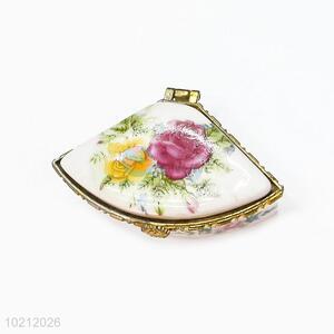 Cheap Price Flowers Printed Porcelain Jewelry Box/Case