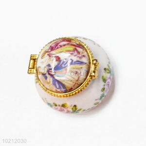 New Arrival Flowers Printed Porcelain Jewelry Box/Case